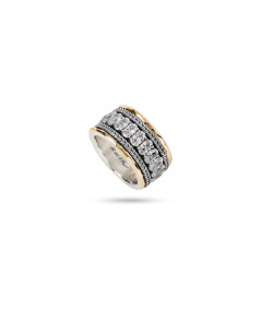 Aliança em Prata e Ouro - ZEIK JOYAS
