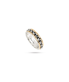 Aliança em Prata e Ouro - ZEIK JOYAS