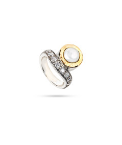 Anel em Prata e Ouro - ZEIK JOYAS