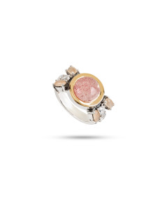 Anel em Prata e Ouro - ZEIK JOYAS