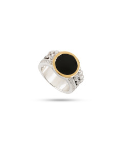 Anel em Prata e Ouro - ZEIK JOYAS