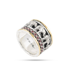 Aliança em Prata e Ouro - ZEIK JOYAS