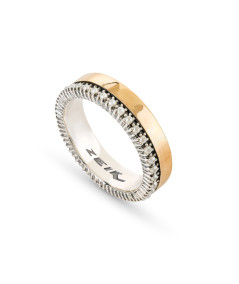 Aliança em Prata e Ouro - ZEIK JOYAS