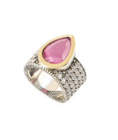 Anel em Prata e Ouro - ZEIK JOYAS